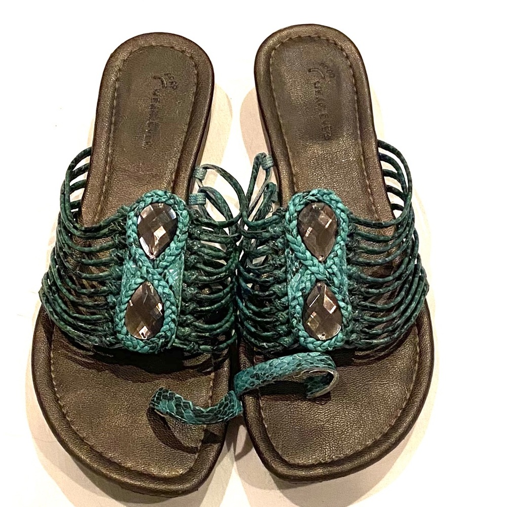 Turquoise sandals - Picture 6 of 15